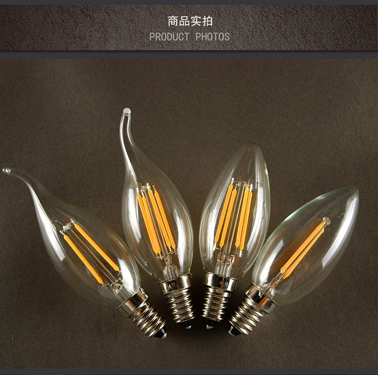 Most Popular 4W Clear Antiquated LED Filament Bulb, Filament LED Bulb, LED Bulb Filament