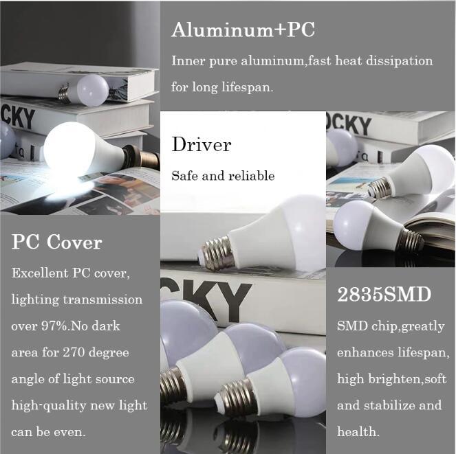 LED Bulb Plastic Aluminum 5W LED Light High Quality Energy Saving OEM China Manufacturer