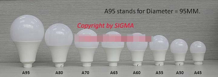 Sigma Commercial Residential AC 110V 220V 3W 5W A19 A60 7W 9W 12W 15W Lighting LED Lightbulb with B22 E27