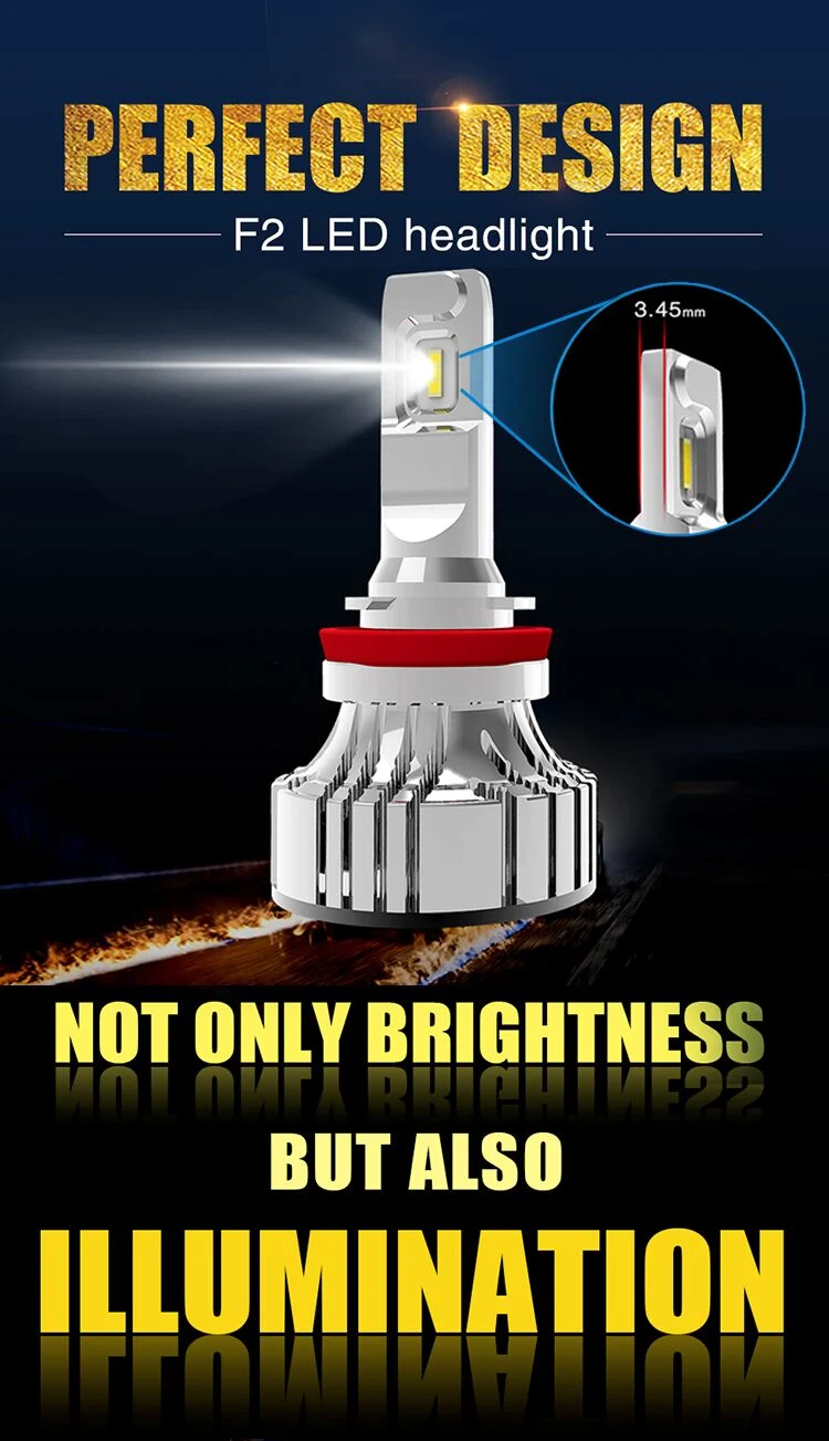 Super Bright 8000lm Brightest LED Head Light Bulbs 9V-32V with Fanless LED Headlight