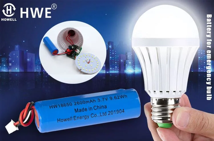 Bis Approved Battery 18650 3.7V 2600mAh Inverter Bulb LED Bulb Battery