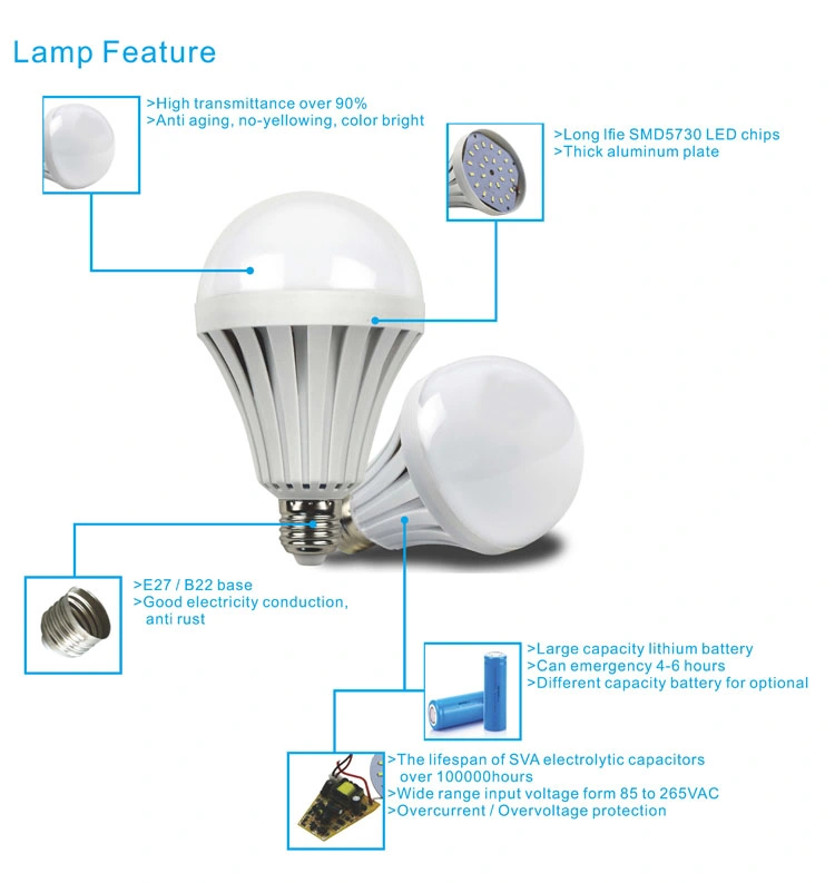 5W 7W 9W LED Bulb Emergency USB Light Bulb Lamp Bulb