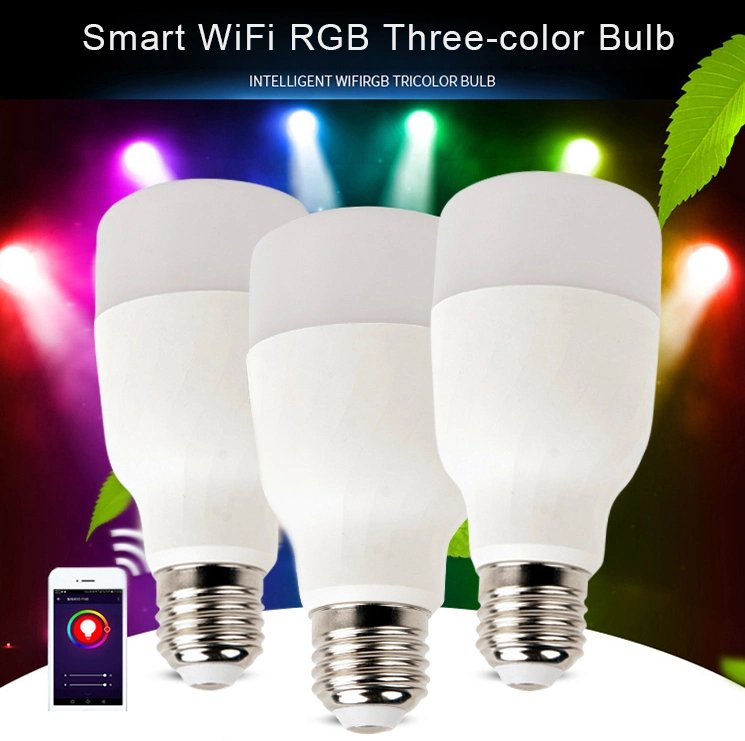 Smart WiFi Voice Control LED Light Bulb Smart WiFi Voice Control LED Light Bulb Energy Saving RGB LED Bulb Lamp E27 LED Bulb Light YL-Bulb-68-B