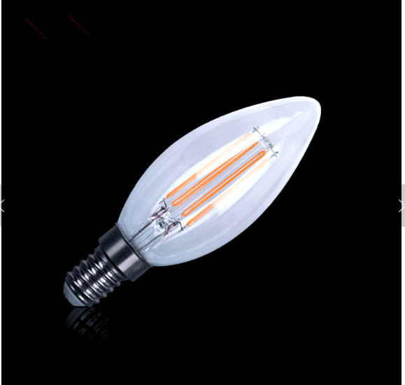 Filament Candle Bulb Dimmable 4W High Lumen LED E14 Bulb