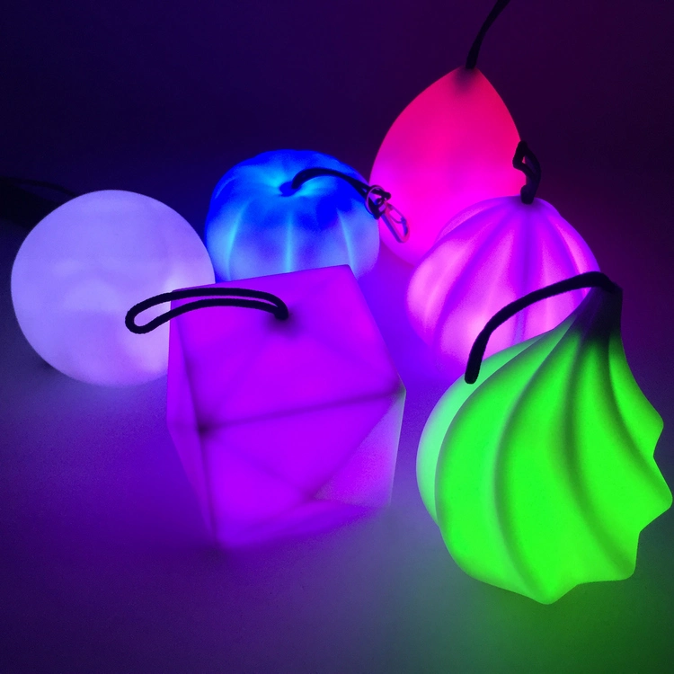 Pumpkin Shape Color Changing LED Ball Baby Kid Mood Lamp Night Light Children-Seven Color Changing