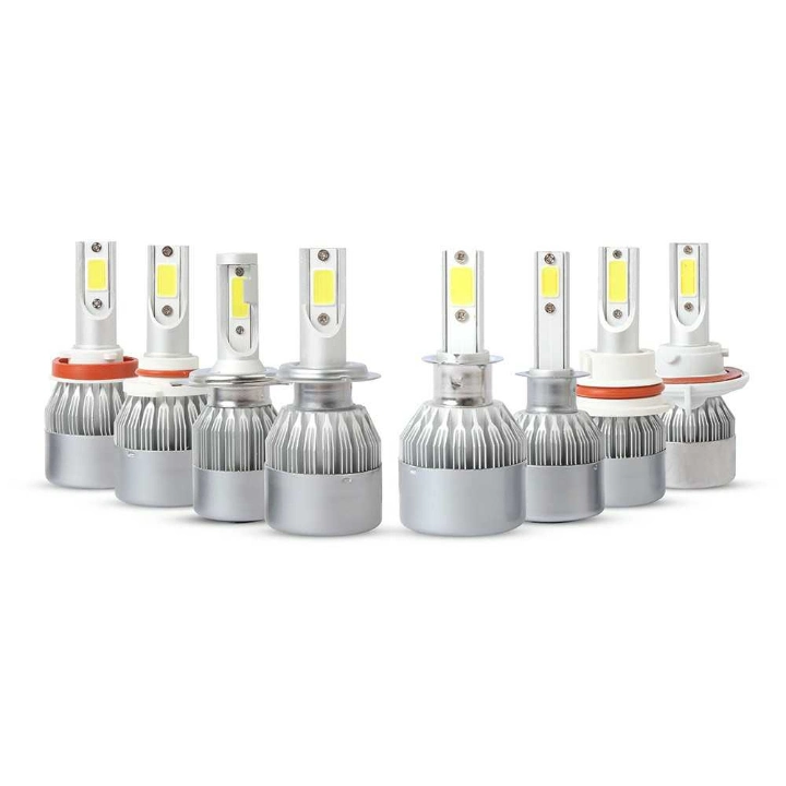 H1 LED Headlight, C6 Auto Light Bulbs 72W 7600lm LED Headlight Bulbs H4 H9005 H9006