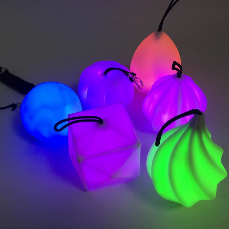 Pumpkin Shape Color Changing LED Ball Baby Kid Mood Lamp Night Light Children-Seven Color Changing