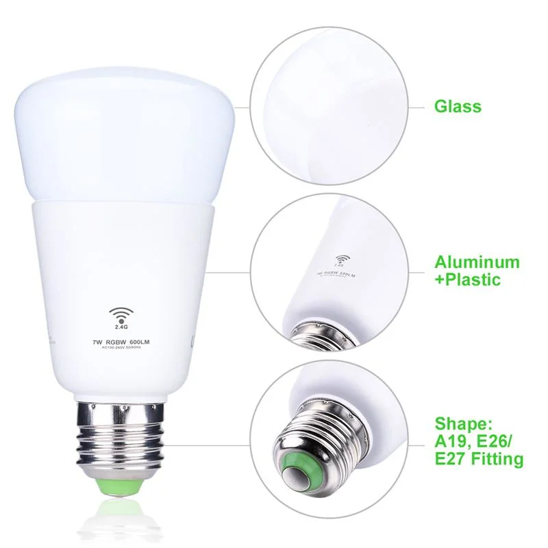 12W Energy-Saving Excellent Home Use RGB LED Bulb Smart LED Bulb