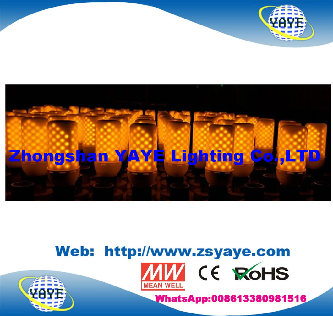 Yaye 18 New LED Flame E27/B22/E14 SMD2835 99LEDs Fire Lamp / 7W/ 9W LED Flame Bulb Light