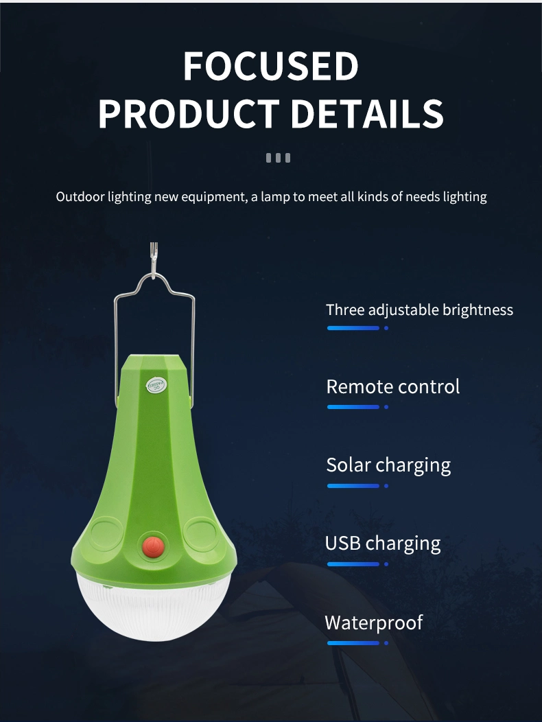 Hot Sell Solar LED Bulb, 20W 25W 30W Home Solar Power System with Mobile Charger