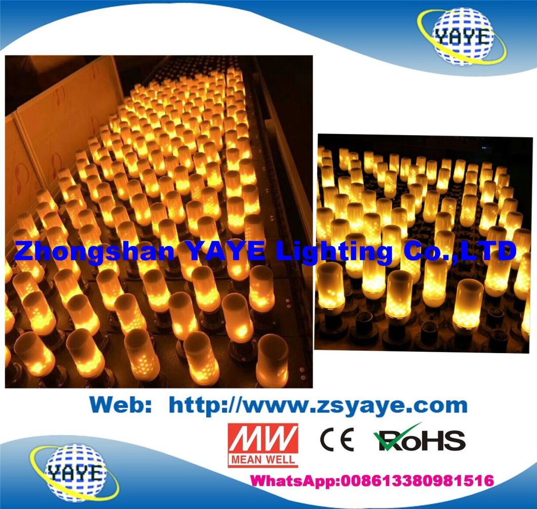 Yaye 18 New LED Flame E27/B22/E14 SMD2835 99LEDs Fire Lamp / 7W/ 9W LED Flame Bulb Light
