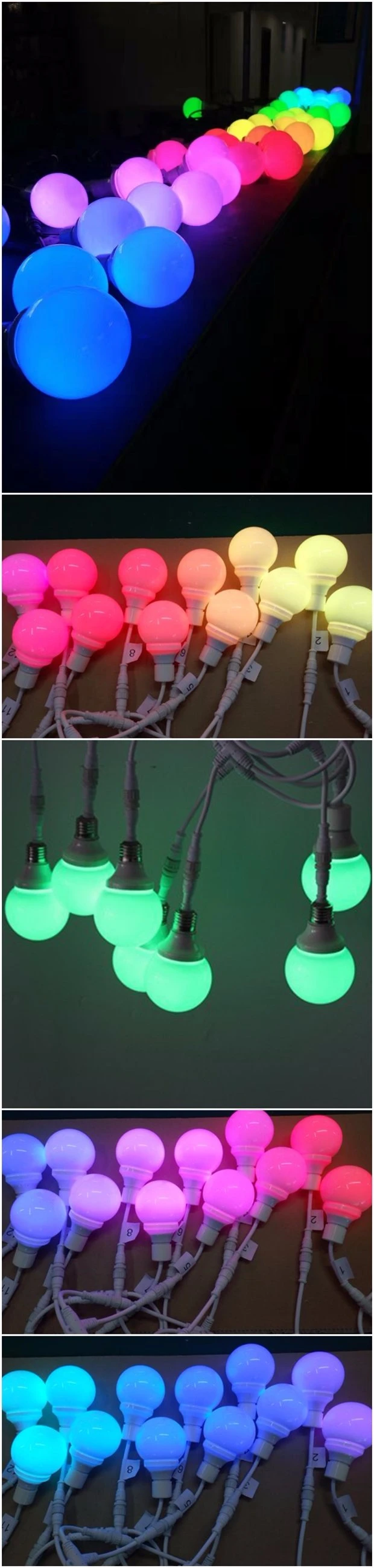 LED Bulb Light RGB DMX E27 Music Bulb Effect Light