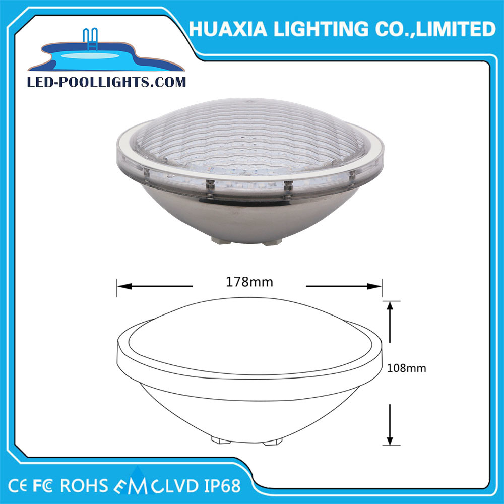 LED PAR56 300W Replacement Bulb IP68 LED Swimming Pool Light Underwater Light