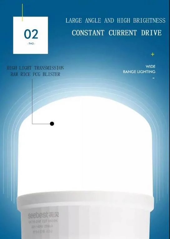 China OEM High Lumen Energy Saving E27 LED Light Bulb Lamp LED Bulb Manufacturer