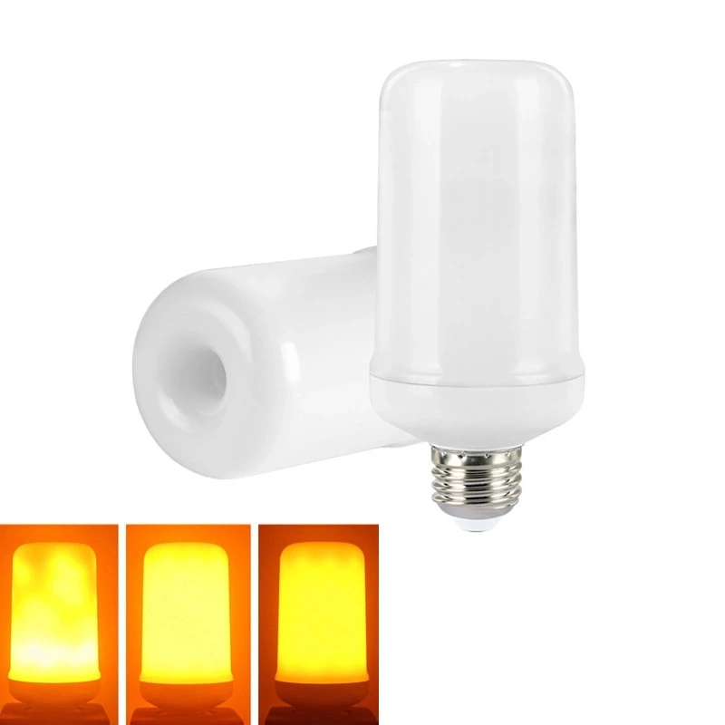 New LED Dynamic Flame Effect Fire Light Bulb E27 B22 E14 LED Corn Bulb Creative Flickering Emulation 5W 12W LED Lamp Light_LED Bulbs