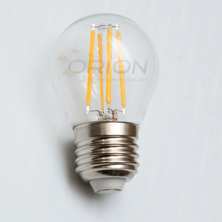 No Flickering E27 E14 B22 Dimmable Filament LED Bulb, 4W 6W LED Filament Lamp, Dimmable LED Filament Bulb Light