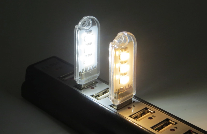 3 LEDs USB Night Light Emergency Use Night Light Disk Shape Light USB LED Light