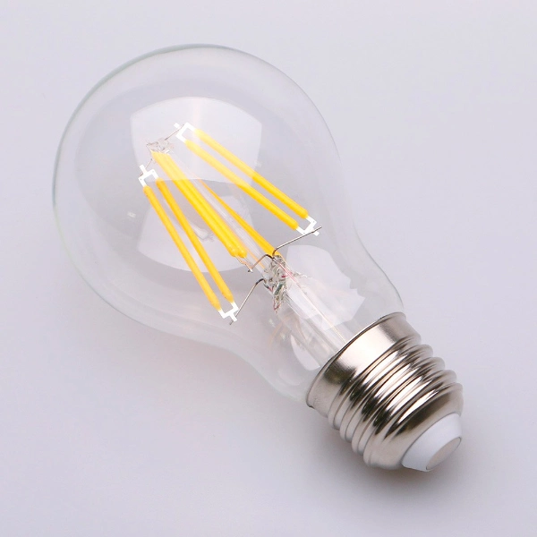 Clear Glass LED Bulb 12W with LED Filament Light G80