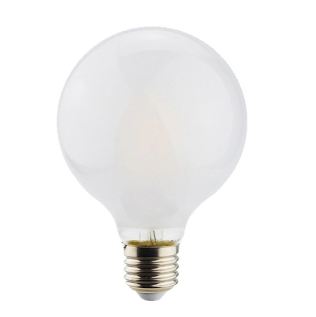 LED Filament Bulb with Frosted Glass 4W 6W 8W Dimmable LED Bulb