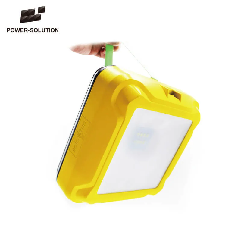 3W Solar Panel LED Emergency Rechargeable Camping Lantern with 1W LED Bulb