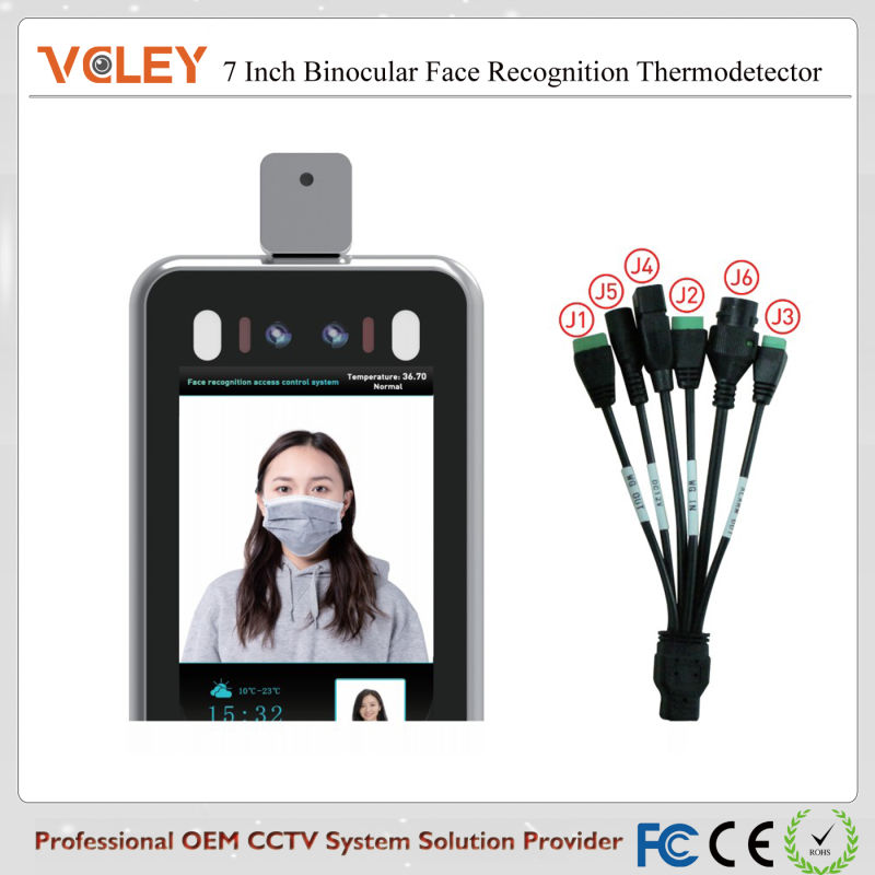 Facial Recognition System Biometric Time Attendance Thermometers