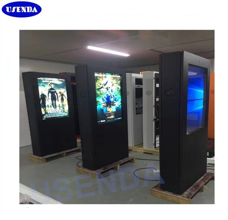 65 Inch Floor Stand Vertical LCD Panel 4K LED Advertising Screen Outdoor for Advertising