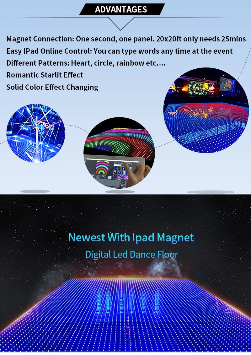 Magnet Digital Dancing Floor LED Screen Practice