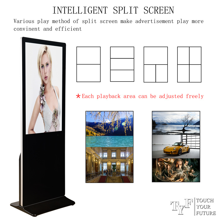 55" Floor Stand LED Screen Indoor Kiosk with Android System