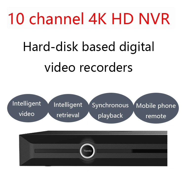 1HDD 5CH Face Recognition NVR Kit 10tb CCTV Camera System Network Video Recorder