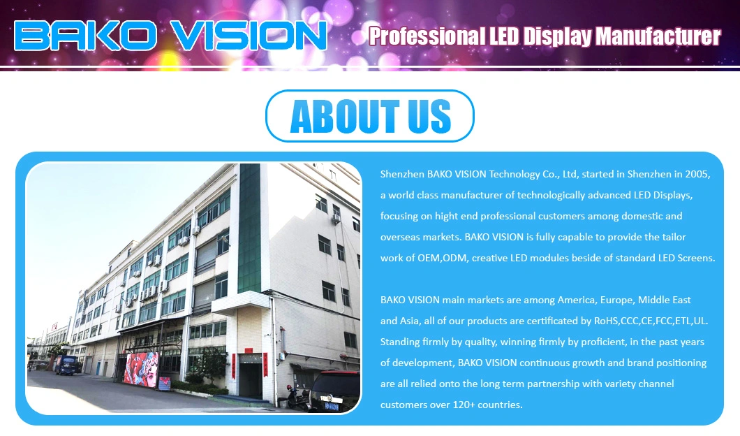 Indoor Stage Rental LED Panel Commercial LED Screen