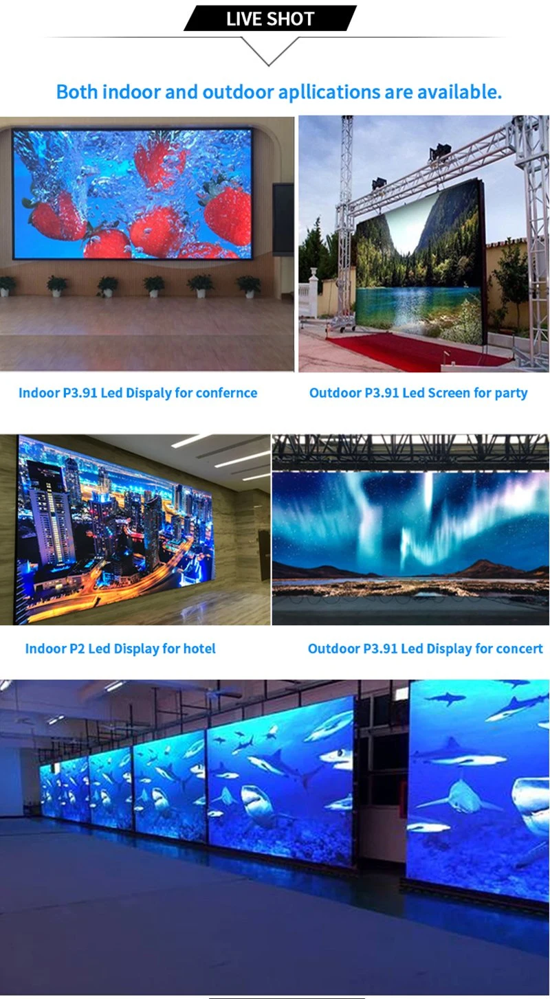 Outdoor/Indoor Big LED Tvs Background Display Wall Advertising Billboard