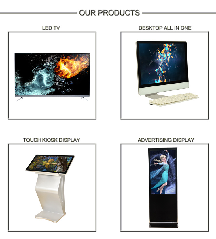 55" Floor Stand LED Screen Indoor Kiosk with Android System