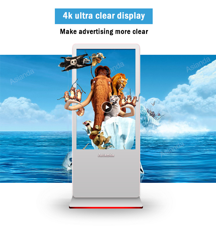 Indoor Use Floor Stand 55inch LCD Digital Signage for Shopping Mall