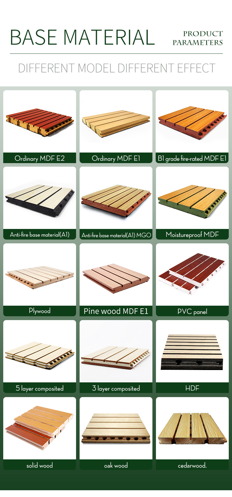 Slotted Modular Wall Grooved Wooden Acoustic Panel for Conference Hall
