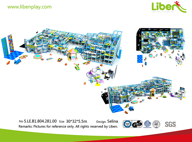Liben Group Big Indoor Playground for Shopping Mall Commercial Trampoline Park
