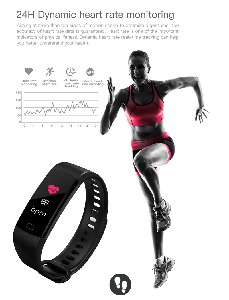 Y5 Smart Watch Fitness Tracker Smart Bracelet Waterproof Smart Wristband Smart Watch