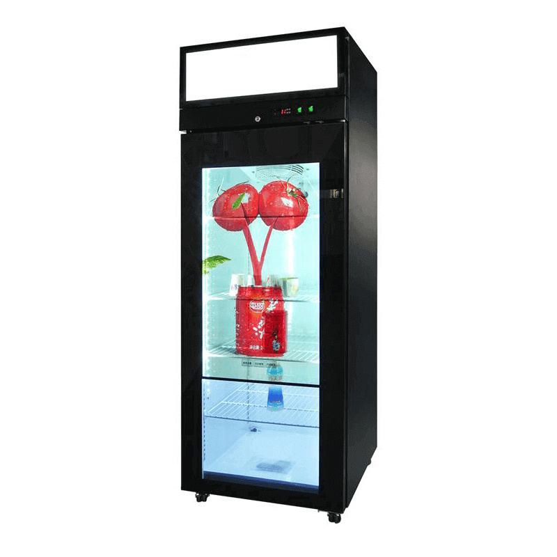 Advertising Interactive Display Transparent LCD Panel Cooler 43inch Transparent LCD Refrigerator