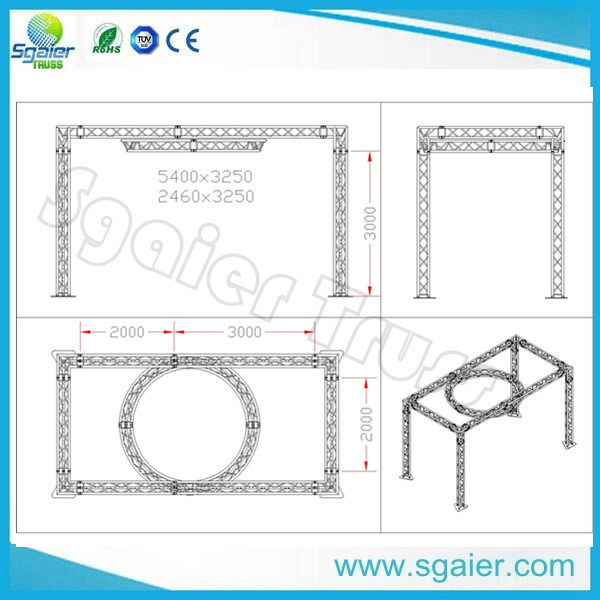 20*20 Feet Arch Trade Show Booth Exhibition Display Truss