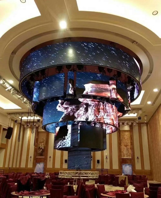 Advertising P2 Curved Flexible LED Video Wall Soft LED Module