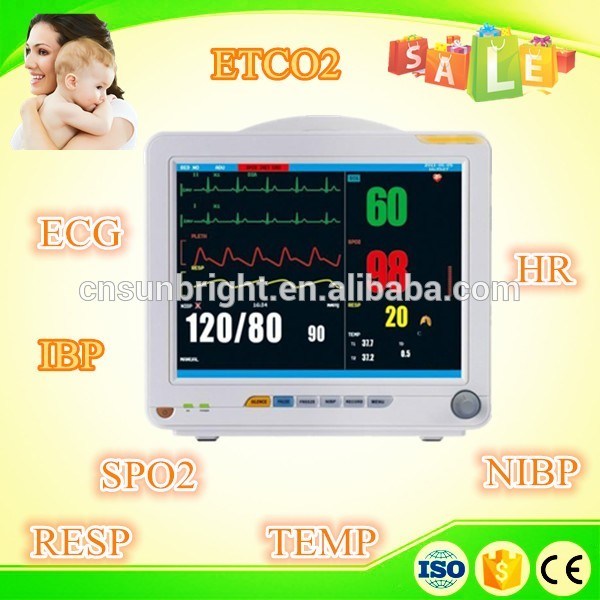 High Cost-Effective Ce ISO Approved 12.1 Inch Portable Patient Monitor