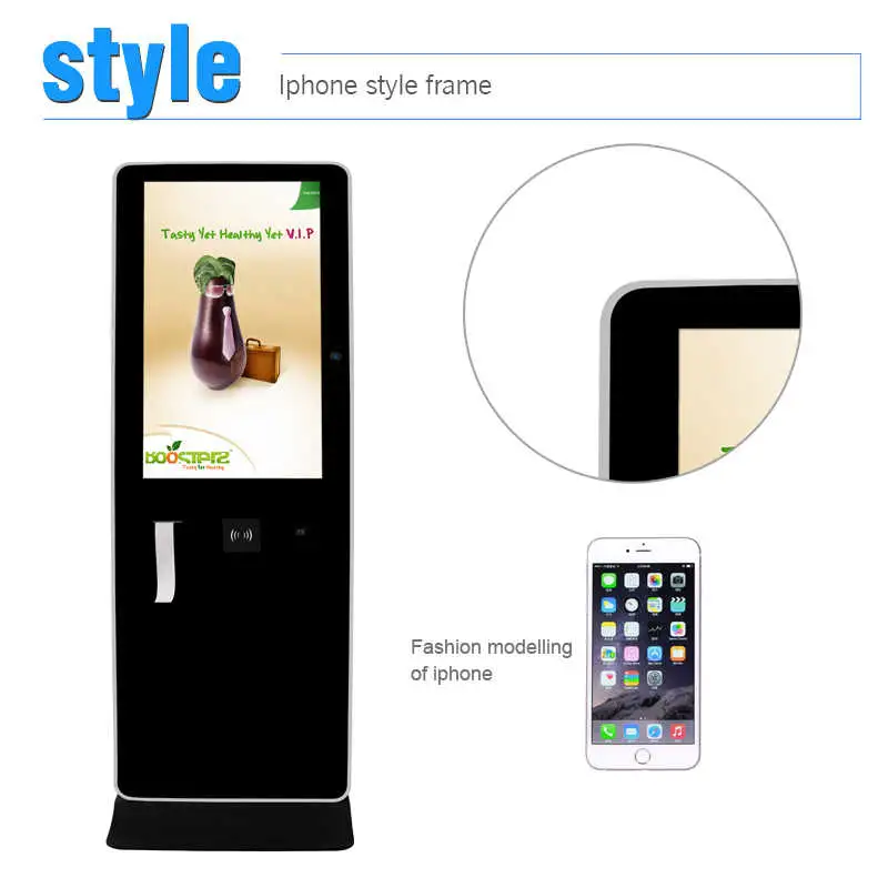 55 Inch Floor Stand Digital Signage Android LCD Advertising Screen Totem with Remote Managing Software