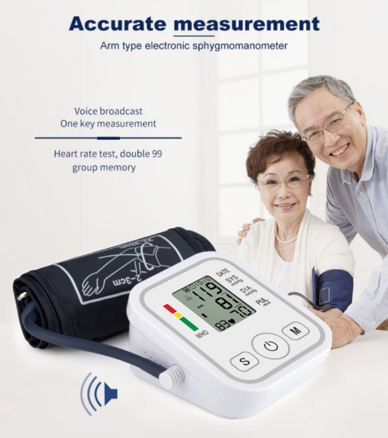 Digital Upper Arm Digital Blood Pressure Monitor for Medical and Home