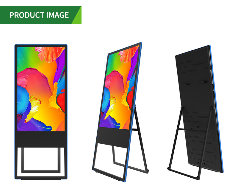 55 Inch High Quality WiFi Free Standing Portable Commercial LCD Ad Kiosk Digital Signage C-Poster