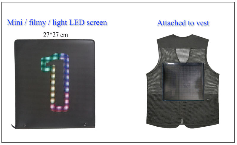 Wearable LED Screen; Dress/Clothes LED Screen; Moving LED Screen