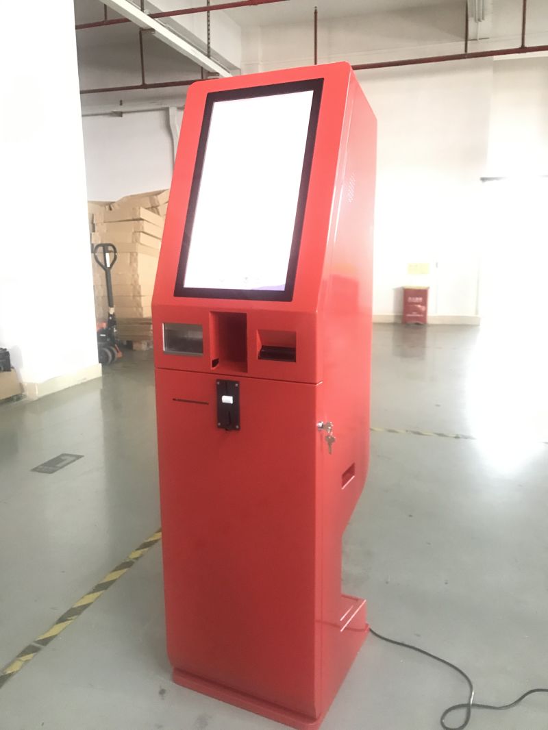 Interactive Self Service Food Ordering Kiosk with Credit Card Reader