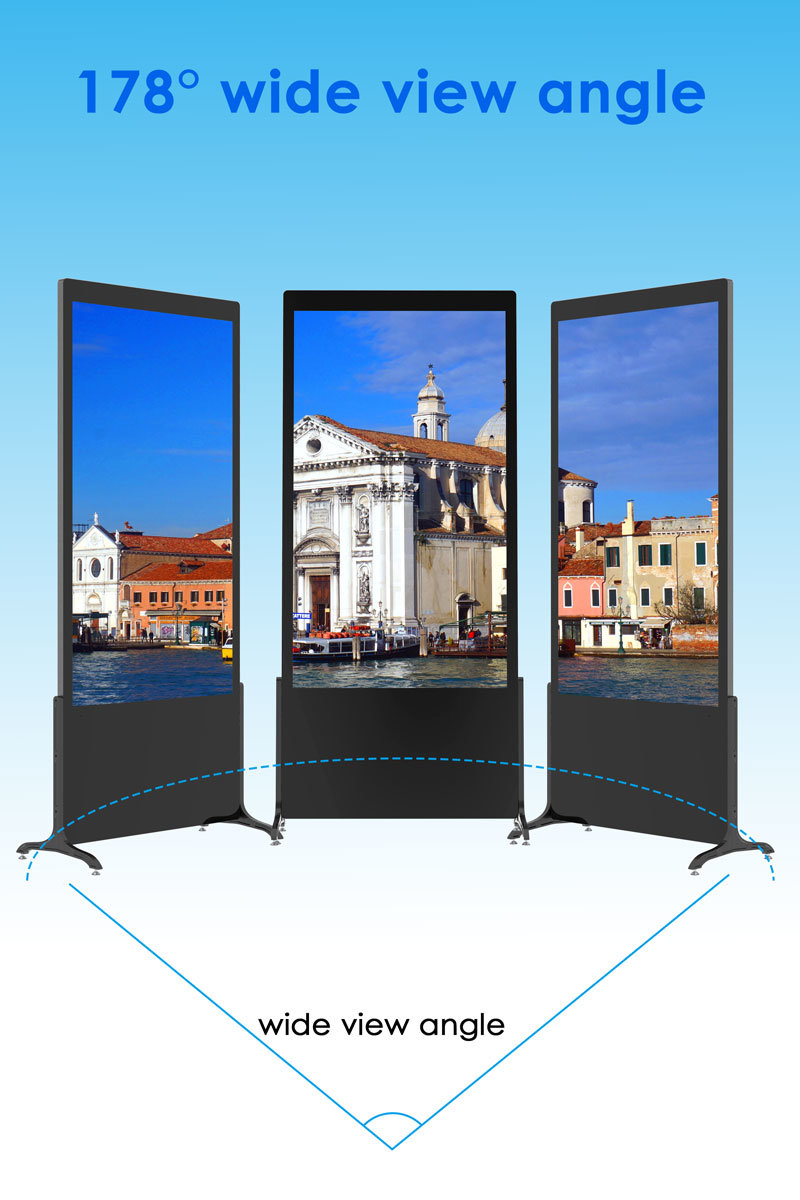 43 Inch Info Totem LCD Interactive Display LCD Panel Advertising Player