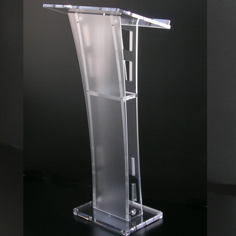 Acrylic Lectern Pulpit, Lucite Metal Podium, Plexiglass Metal Lectern Podium