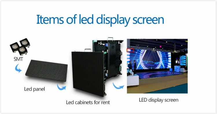 Rental P4.81 Outdoor LED Advertising Display Screen for Stage Living
