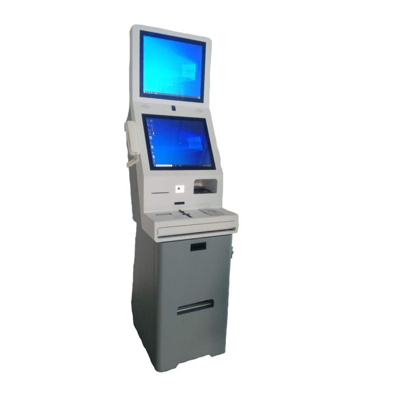 Smart Dual Screen Hotel Checkin Checkout Kiosk with CE Certification