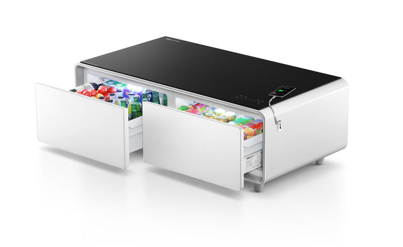 Multi Function Smart Touch Table with Fridge, Bluetooth Speaker, USB